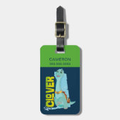 Clover | Dino Ranch Bagagelabel (Voorkant verticaal)