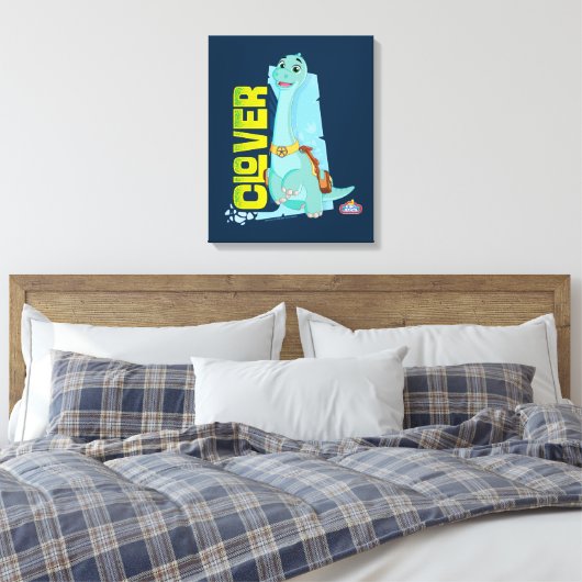 Clover | Dino Ranch Canvas Afdruk (Insitu (Slaapkamer))