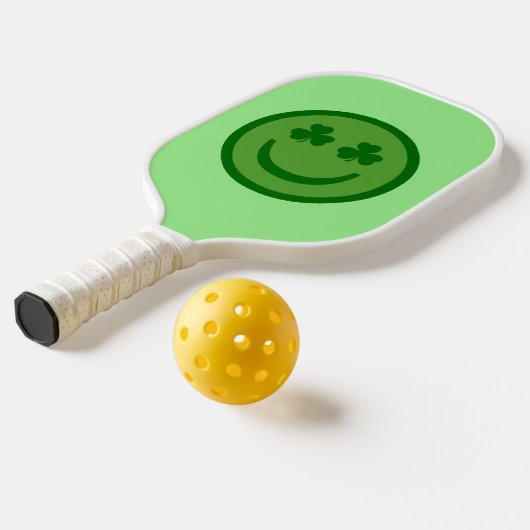 Clover Eyes Happy Face Pickleball Paddle (Laag 2)