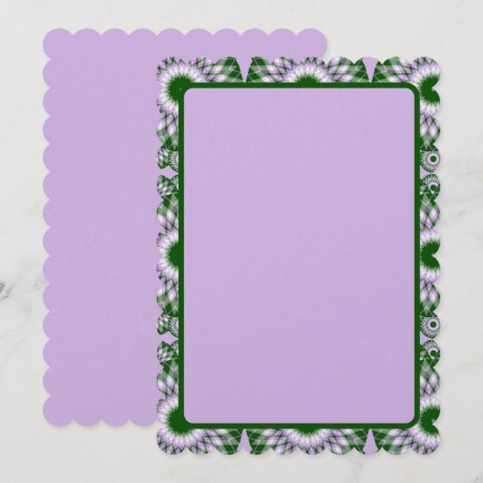 Clover Fields Kaleidoscope Feestdagenkaart (Voorkant / Achterkant)