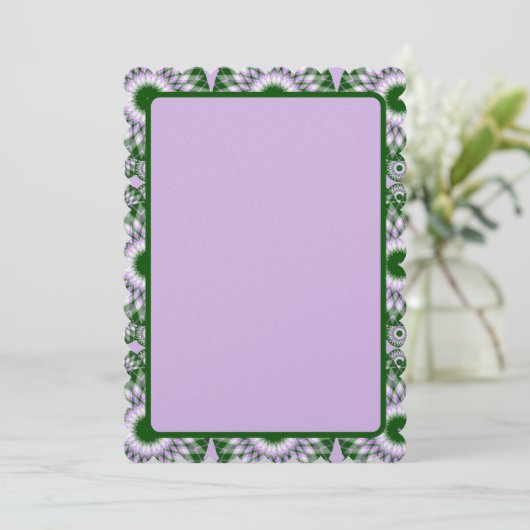 Clover Fields Kaleidoscope Feestdagenkaart (Staand voorkant)