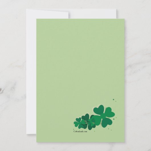 Clover Frame Photo Kaart (Achterkant)