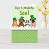 Clover Friends St Patricks Day Card Kaart (Gele Bloem)