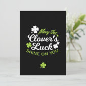 Clover Geluksbrenger: Moge de Clover's Geluk Schij Kaart (Staand voorkant)