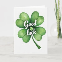 Clover Good Luck Kunstkaart