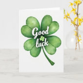 Clover Good Luck Kunstkaart Kaart (Gele Bloem)