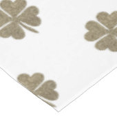 Clover Good Luck Symbol Gold Kijk uit Elegant Patr Tafelkleed (Gekanteld)
