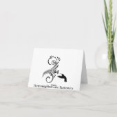 Clover Green en White Cafe Stripes Bedankt Opmerki (Achterkant)