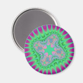 Clover Green Flower Magneet (Voorkant / Achterkant)