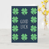 Clover Grid Goed Geluk Kaart (Gele Bloem)