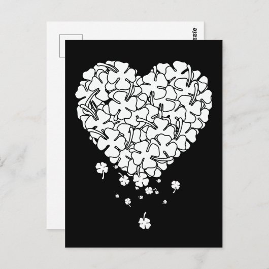 Clover Heart Briefkaart (Voorkant / Achterkant)