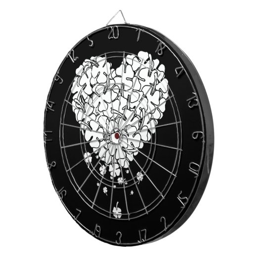 Clover Heart Dartbord (Voorkant Rechts)