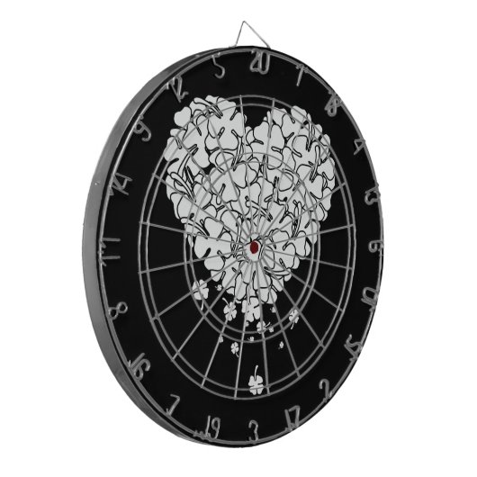 Clover Heart Dartbord (Voorkant Links)