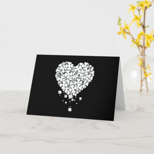 Clover Heart Kaart (Gele Bloem)