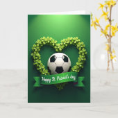 Clover Heart Voetbal Kaart (Gele Bloem)