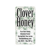 Clover Honey Jar - Gepersonaliseerd product Etiket (Voorkant)