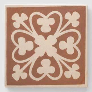 Clover Iers Keltisch Art Design Rood Stenen Onderzetter