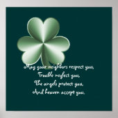 Clover - Irish Proverb Print (Voorkant)