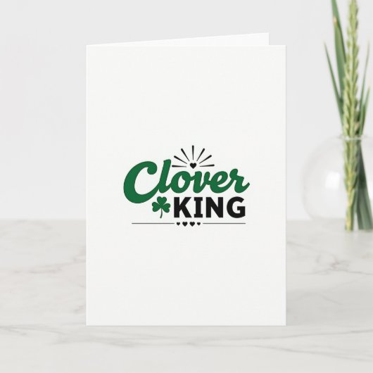 Clover King Viering Kaart (Voorkant)