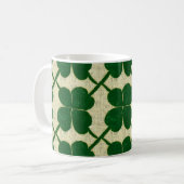 Clover Lattice Linen Koffiemok (Voorkant links)