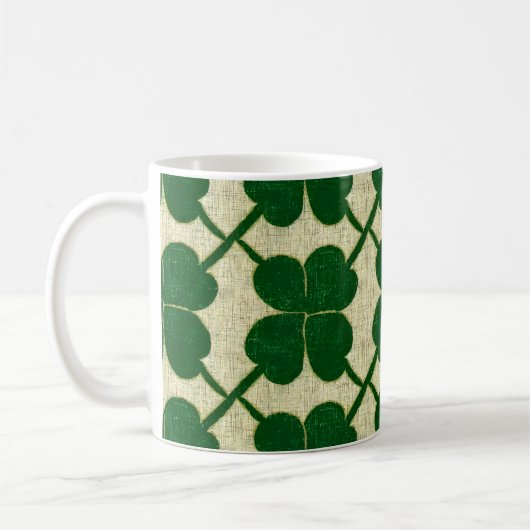 Clover Lattice Linen Koffiemok (Links)
