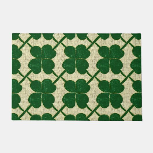 Clover Lattice Linnen Deurmat (Voorkant)
