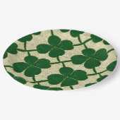 Clover Lattice Linnen Papieren Bordje (Gekanteld)