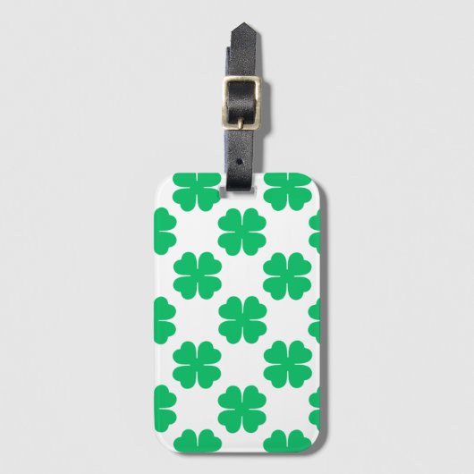 CLOVER LEAF DESIGN BAGAGELABEL (Voorkant (verticaal))