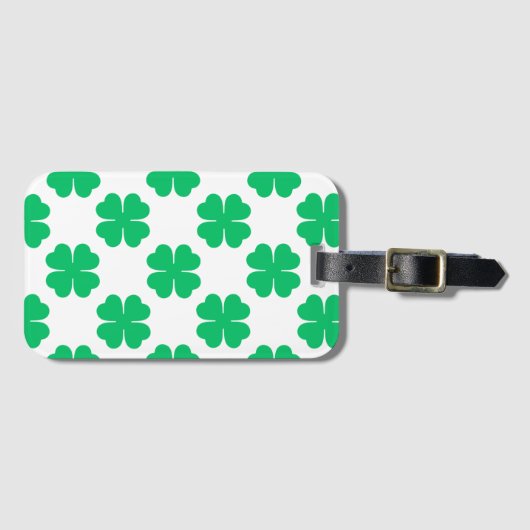CLOVER LEAF DESIGN BAGAGELABEL (Voorkant (horizontaal))