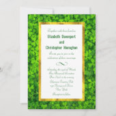 Clover Leaf Field met FAUX Gold Foil Lijst Kaart (Voorkant)