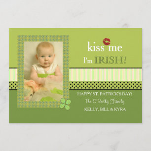 Clover Lijst St. Patrick's Day Photo Card Kaart
