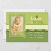 Clover Lijst St. Patrick's Day Photo Card Kaart (Voorkant)