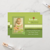 Clover Lijst St. Patrick's Day Photo Card Kaart (Voorkant / Achterkant in situ)