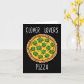 Clover Lovers Pizza St Patrick's Day Fun Jongens M Kaart (Gele Bloem)