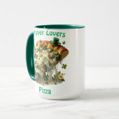 Clover Lovers Pizza St. Patrick's Day Mok (Voorkant links)