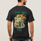 Clover Lovers Pizza St. Patrick's Day T-shirt (Achterkant)