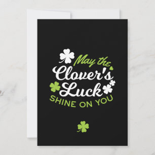 Clover Luck Charm: May the Clover's Luck Shine Kaart