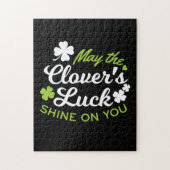 Clover Luck Charm: May the Clover's Luck Shine Legpuzzel (Verticaal)