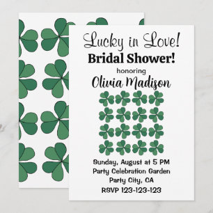 Clover Lucky In Love Bruiloftsfeest Kaart
