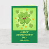 Clover Magic St. Patrick’s Day Card Kaart (Voorkant)