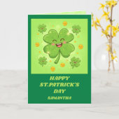 Clover Magic St. Patrick’s Day Card Kaart (Gele Bloem)