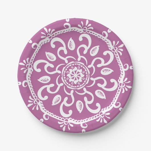 Clover Mandala Papieren Bordje (Voorkant)