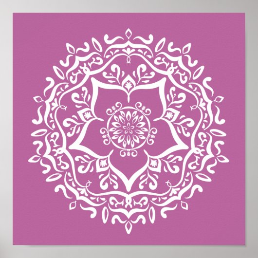 Clover Mandala Poster (Voorkant)