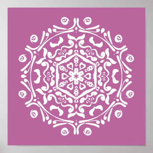 Clover Mandala Poster (Voorkant)