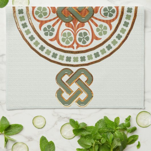 Clover Mandala Theedoek (Gevouwen)