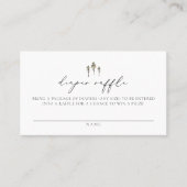 CLOVER Modern Pine Tree Baby Luier Raffle Kaart Plaatskaartje (Voorkant)