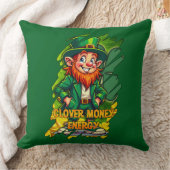 Clover Money Energy – Lucky Leprechaun - almofada Kussen (Deken)