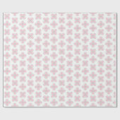 Clover Moroccan Quatrefoil in Pink and Green Cadeaupapier (Vlak)