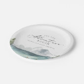 CLOVER Mountain Lake Adventure Baby shower Papieren Bordje (Gekanteld)