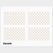 Clover Patroon 1 Sand Rechthoekige Sticker (Vel)